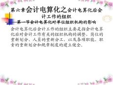 第6章_会计电算化后会计工作的组织___(吉林省专用)