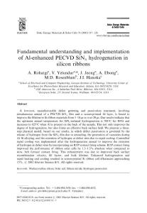 Fundamental understanding and implementation of Al-enhanced PECVD SiNx hydrogenation in silicon ribb