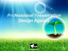 漂亮色彩的韓國風格PPT模板三