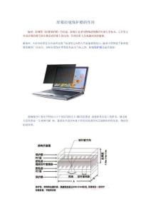 屏幕防窥保护膜的作用