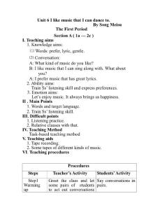 人教新目標(biāo)版九年級全冊Unit 6 I like music that I can dance to.全單元（6課時教案）