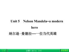 2013年高考英语复习必修一《Unit 5 Nelson Mandela—a modern hero》课件