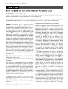 2005 New insights on oxidative stress in the artery wall