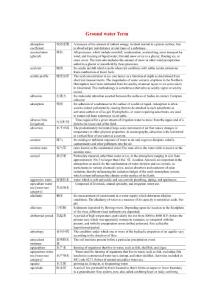 地下水水文學(xué)基本概念（術(shù)語）英文