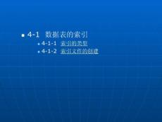 第四章 索引與排序(2009新)