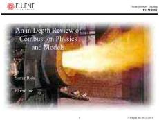 Fluent燃烧模型 An in Depth Review of Combustion Physics and Models