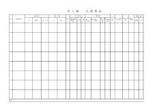 井下地質(zhì)鉆孔施工成果表