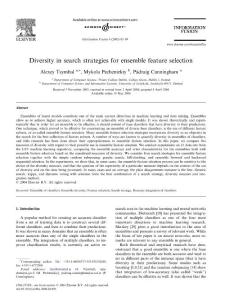 Diversity in search strategies for ensemble feature selection