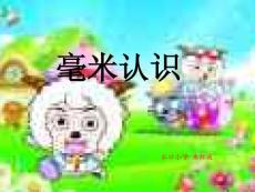 毫米的認(rèn)識(shí)