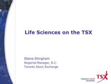 Life Sciences on the TSX
