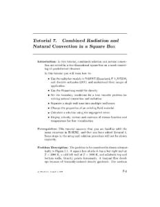 方块辐射与对流复合传热 Combined Radiation and Natural Convection in a Square Box