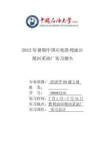 實習(xí)報告樣板