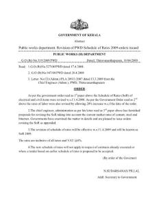 GOVERNMENT OF KERALA Abstract Public works department