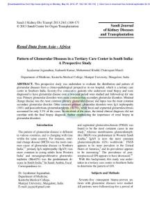 Pattern of glomerular diseases in a tertiary care center in South India_ a prospective study.
