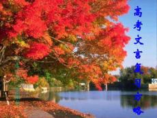 高考語(yǔ)文專題復(fù)習(xí)課件：高考文言文復(fù)習(xí)方略
