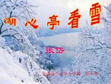 湖心亭看雪 課件