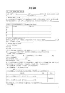 初中化学变质专题