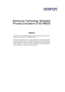 Process Emulation of 3D NMOS