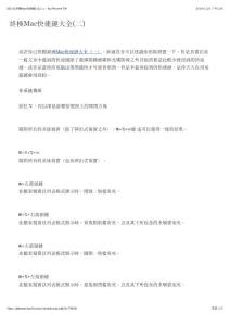 [OS X] 終極Mac快速鍵大全(二) - by iPhone4.TW