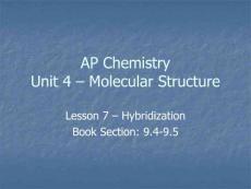 AP Chemistry Unit 4 – Molecular Structure：AP化学单元4–分子结构