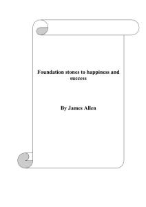 幸福与成功基石 Foundation stones to happiness and success