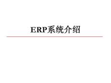 ERP系統介紹
