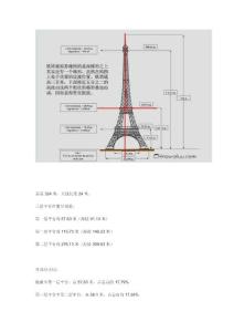 艾菲饿铁塔各个部分得比例