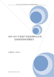 2010-2014年中国童装行业报告