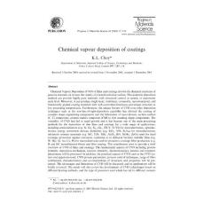 Chemical Vapour Deposition of Coating