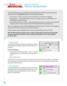 PMK- Sales Cloud Seminar Welcome Banner Instructions