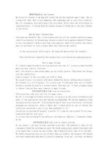 初中英语写作范文