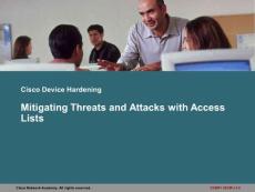 Mitigating Threats and Attacks with Access Lists
