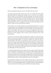 SEO - Creating Sites For Users or the Engines