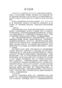 实习总结 初中语文教师