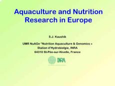 水产养殖--Aquaculture and Nutrition Research in Europe