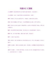 列國興亡·亡國篇