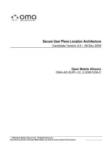 Open Mobile Alliance AGPS SUPL 2.0 規范