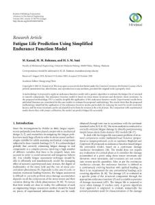 使用簡(jiǎn)化的疲勞壽命預(yù)測(cè)耐力函數(shù)模型