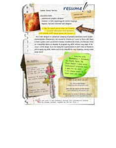 160個富有個性的優秀簡歷設計