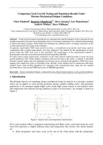 Comparing Crack Growth Testing and Simulation Results Under Thermo-Mechanical Fatigue Conditions (2013-Z)