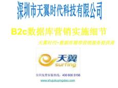 b2c数据库营销实施细节 天翼时代~数据库精准营销服务提供商全