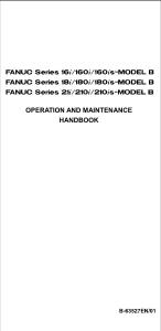 fanuc 16i 18i 21i OPERATION AND MAINTENANCE HANDBOOK B-63527E-1