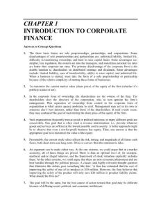 Corporate Finance Core Principles and Applications 3rd_edition_student+Solutions+Chp+1