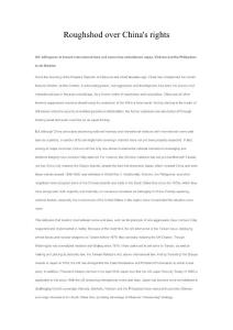 Roughshod over China´s rights