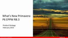 What´s New In Primavera P6v8.3