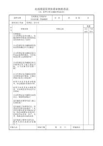 IRIS内审检查表-管理策划-管理评审