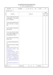 IRIS内审检查表-文件管理