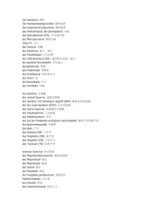 常用德語計算機詞匯