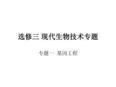 【合肥168中校际公开课课件资源系列】高中生物复习课件选修3复习