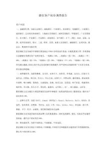 潜在客户初步调查报告(精简版)